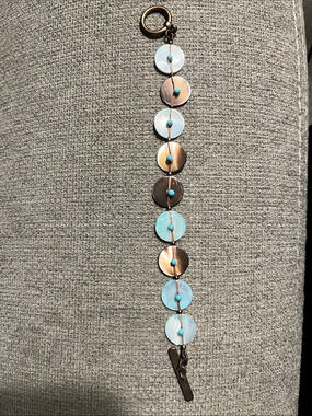Sigrid Olsen beaded bracelet in Blue & Brown Like New